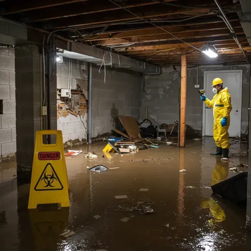 Flooded Basement Electrical Hazard in Fish Hawk, FL Property